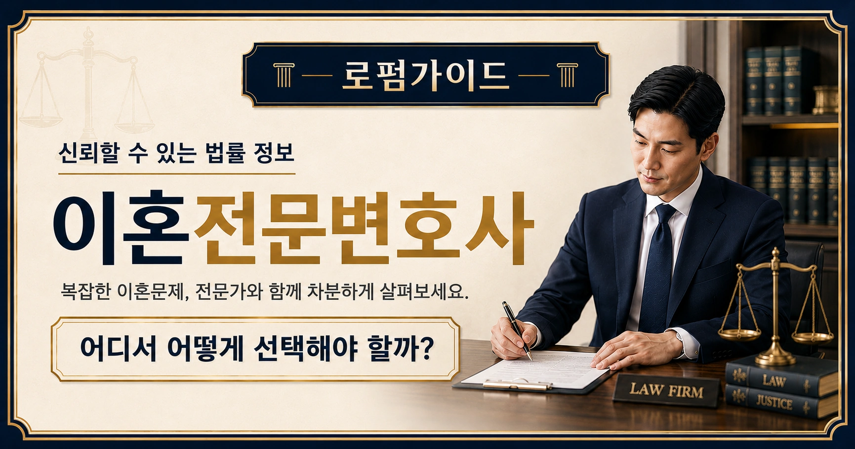 이혼 절차와 비용 안내를 담은 와이드 대표 이미지